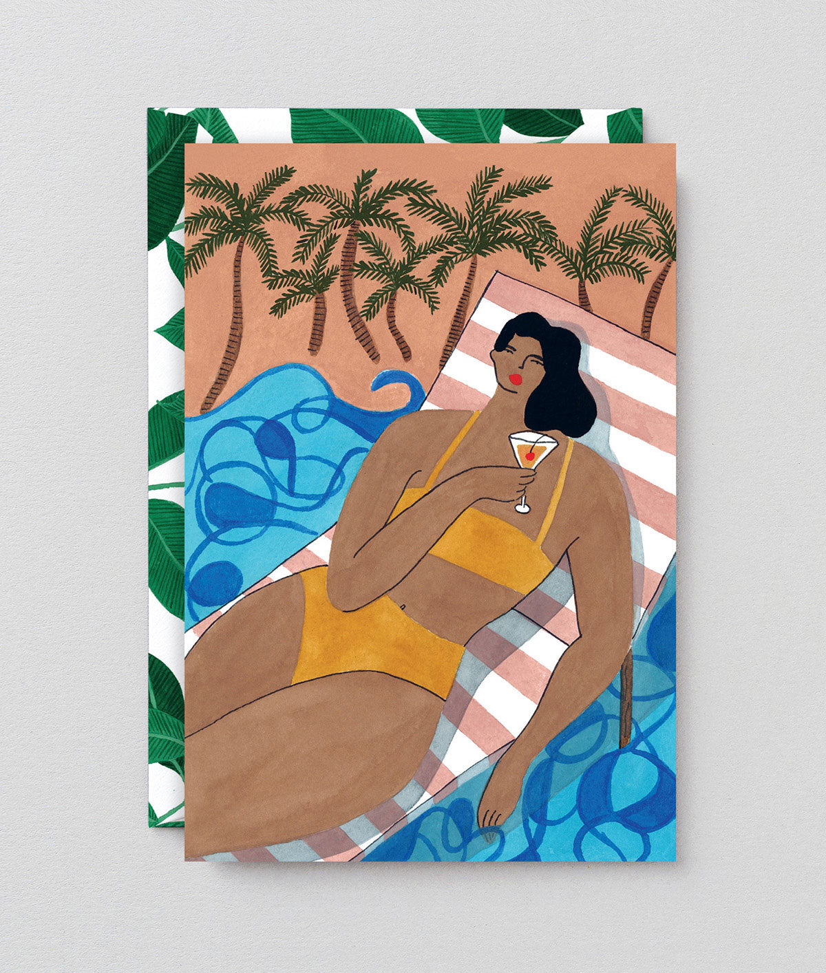 Beach Cocktail Art Card