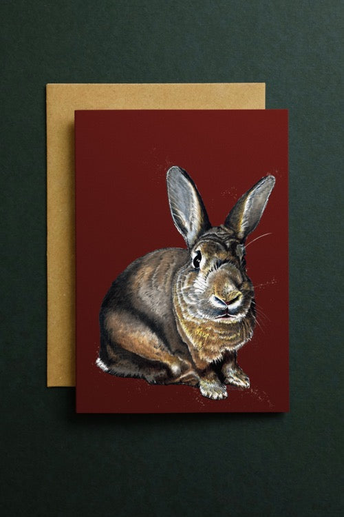 Bunny Rabbit Art Card