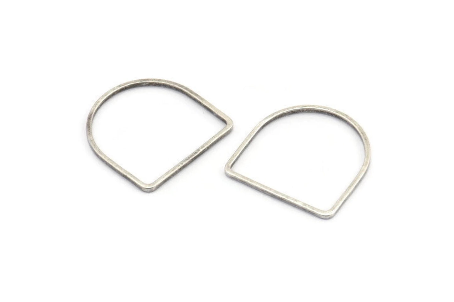 Irth Fine Silver-plated Brass D-shaped Ring