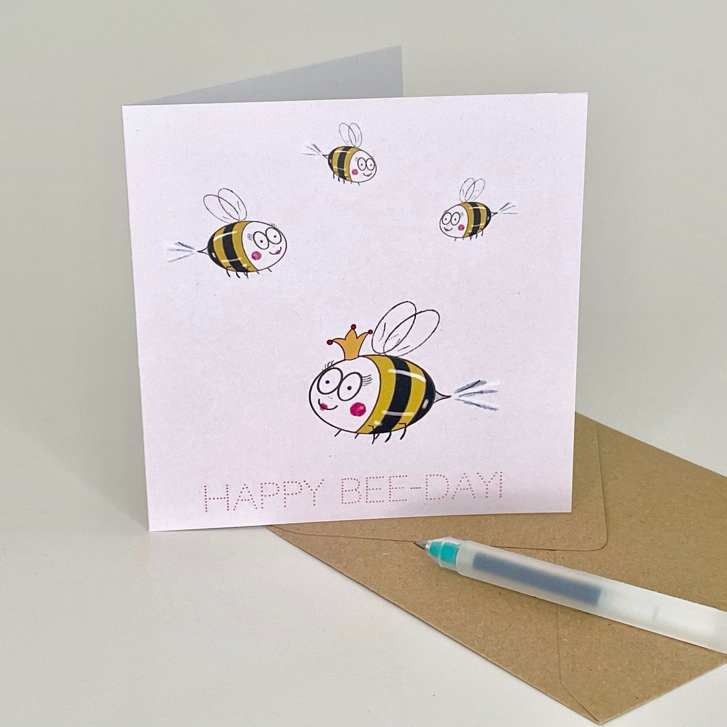 Happy Bee-Day Greetings Card