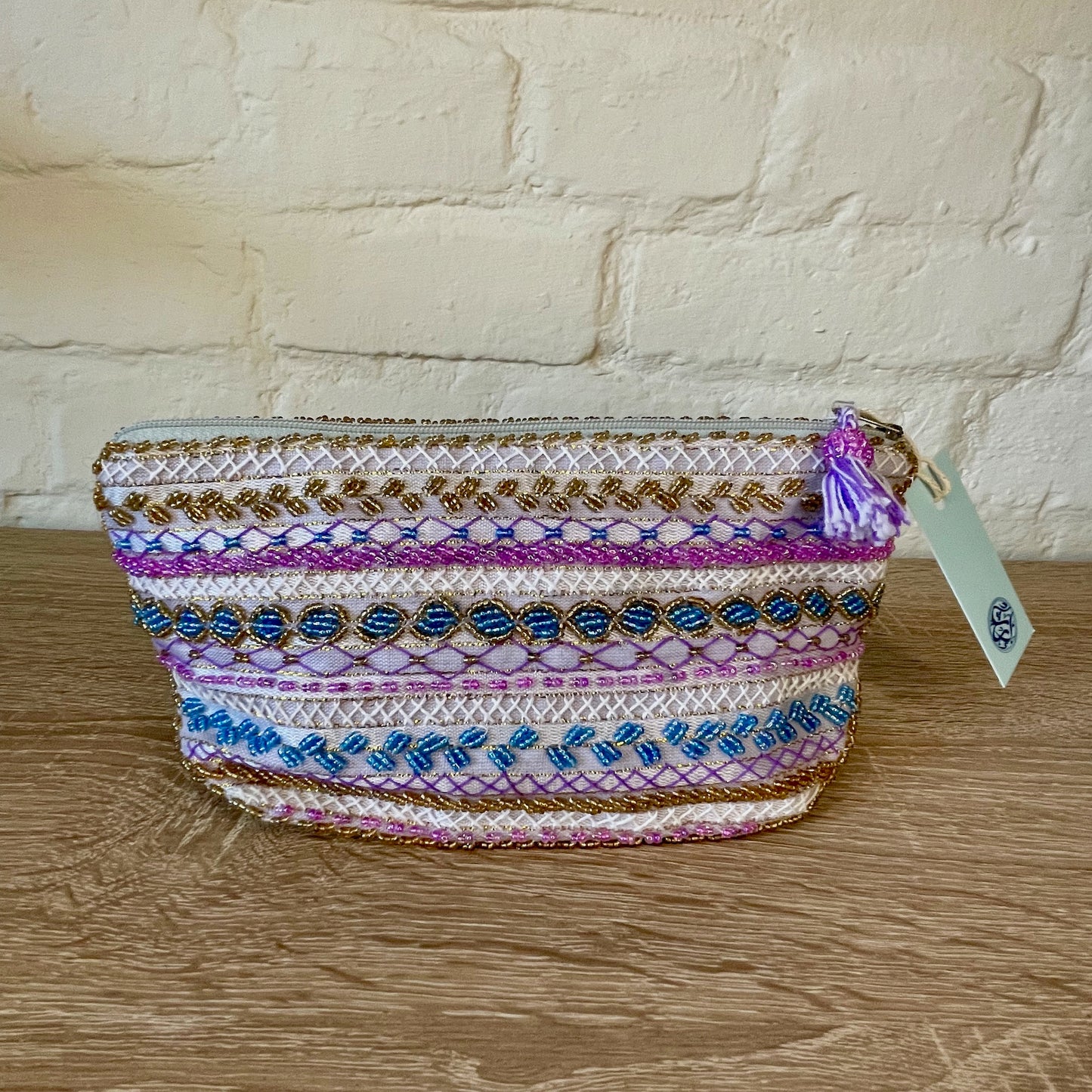 Bedouin Beaded Make-up Bags - Various Colours