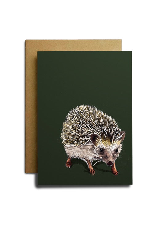 Hedgehog Art Card