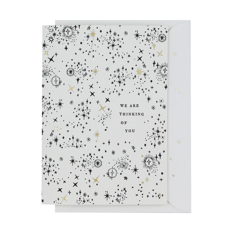 Letterpress We Are Thinking Of You Card