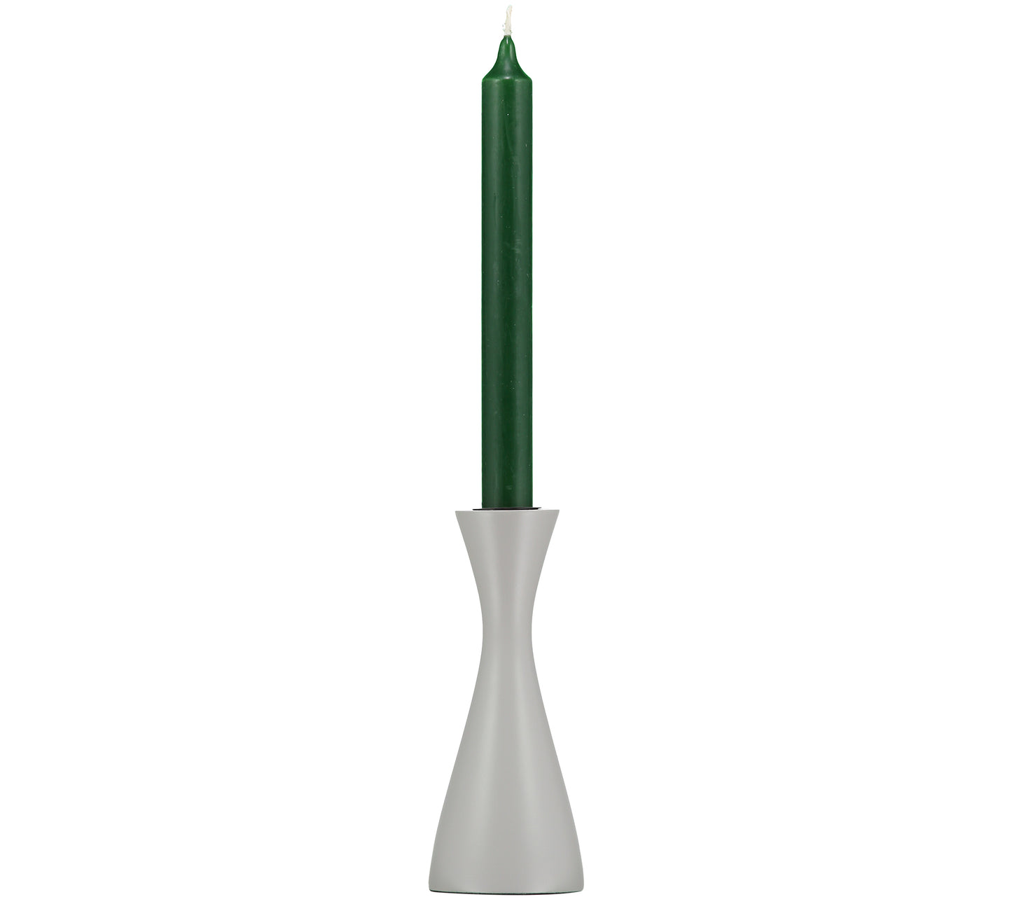 Medium Gull Grey Candleholder with candle