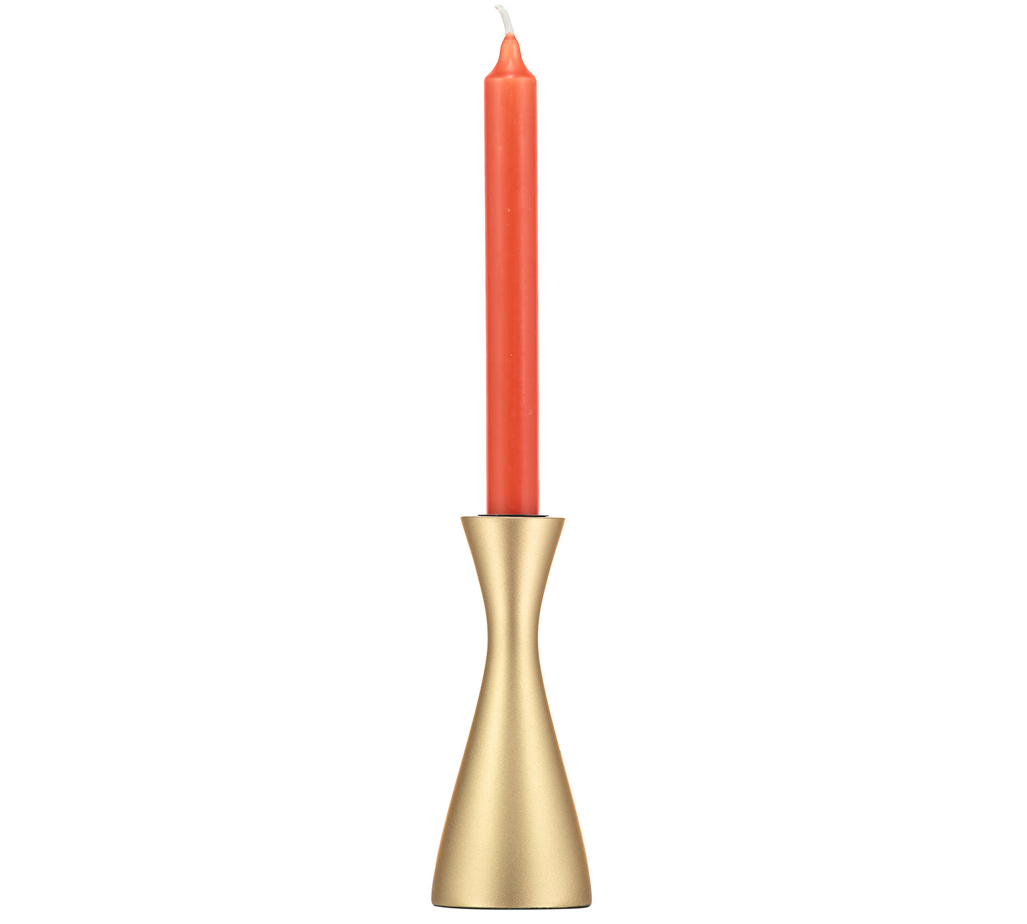Medium Old Gold Candleholder with candle