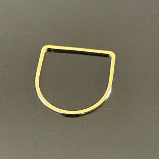 Irth Fine Gold-plated D-shaped Ring
