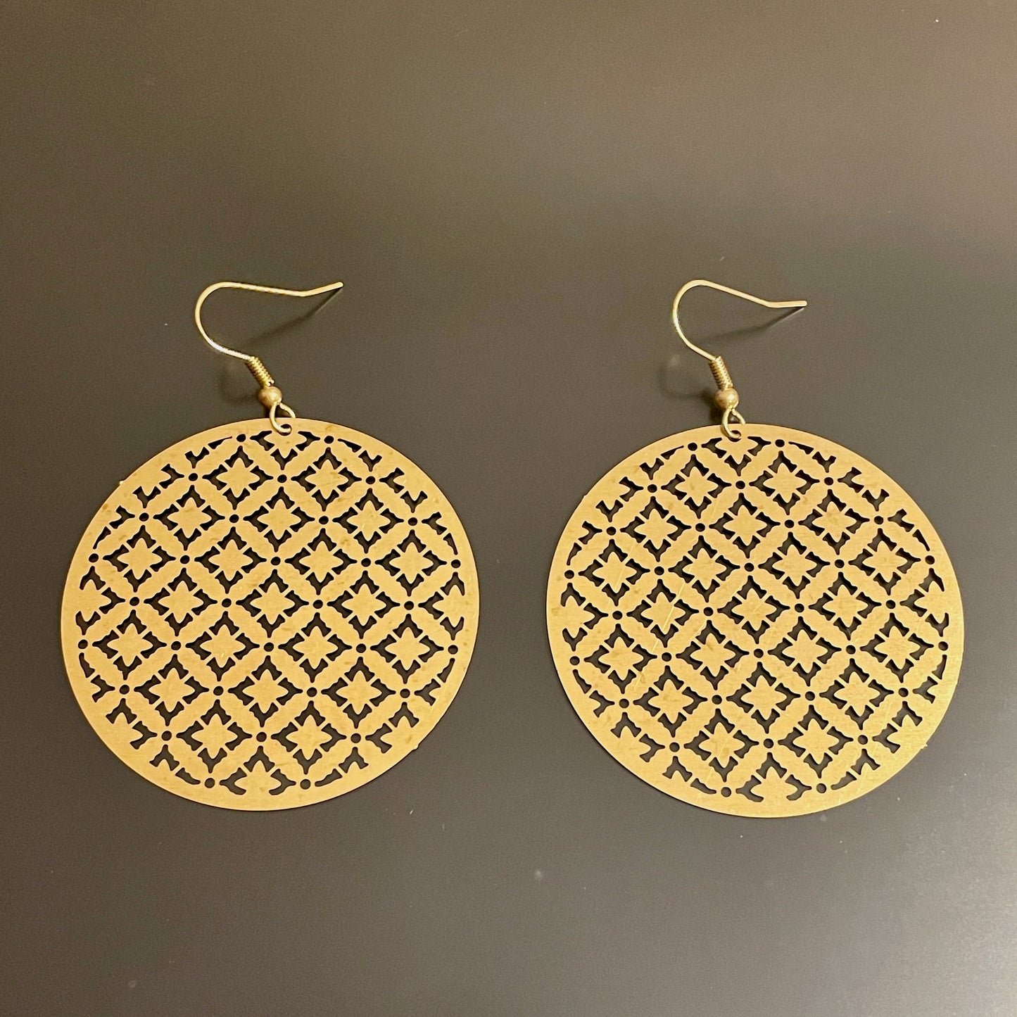 Irth Olivia Brass Disc Earrings