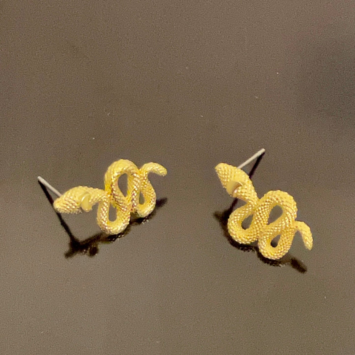 Irth Brass Snake Studs