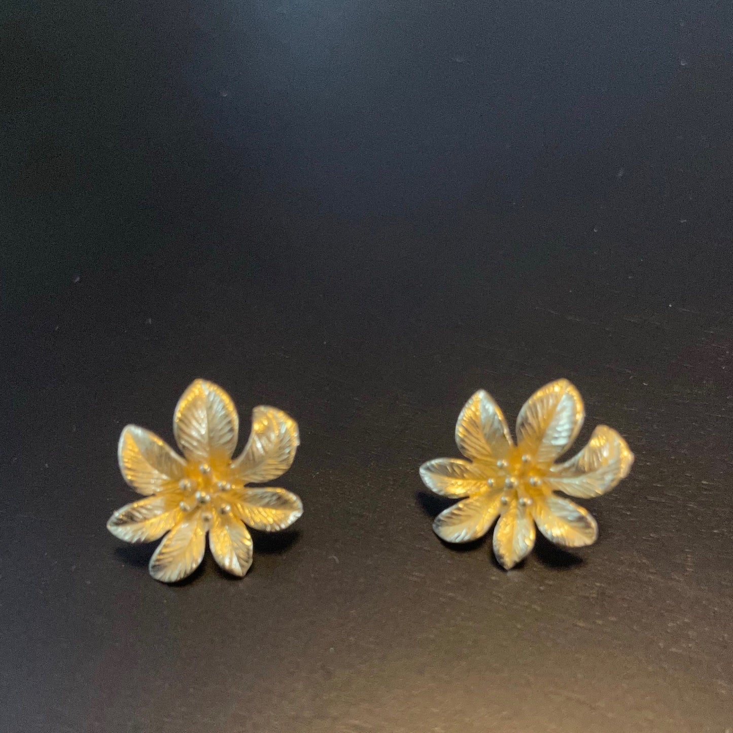 Irth Brass Flower Studs