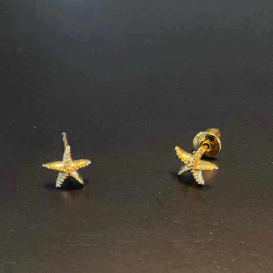 Irth Gold-plated Brass Starfish Studs