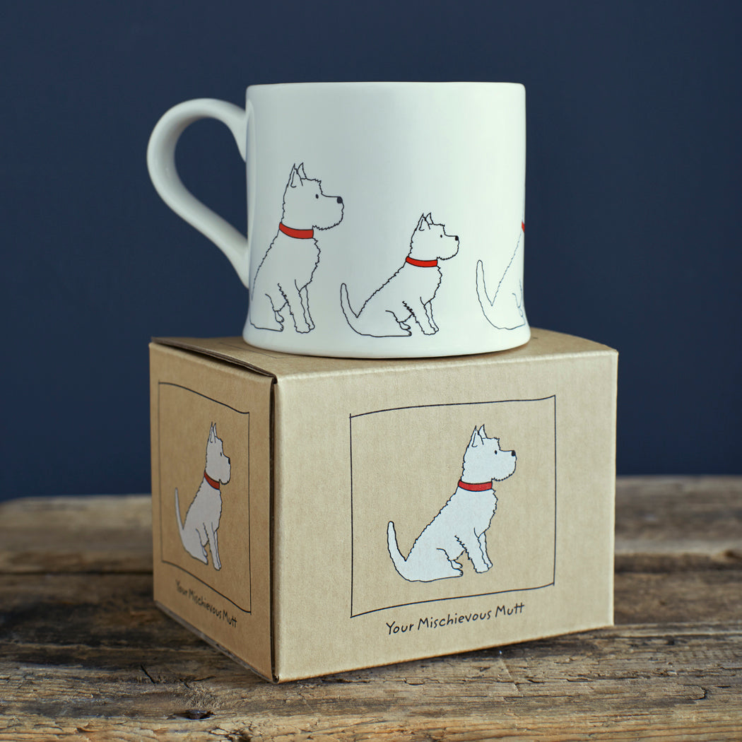 Westie Dog Mug with gift box
