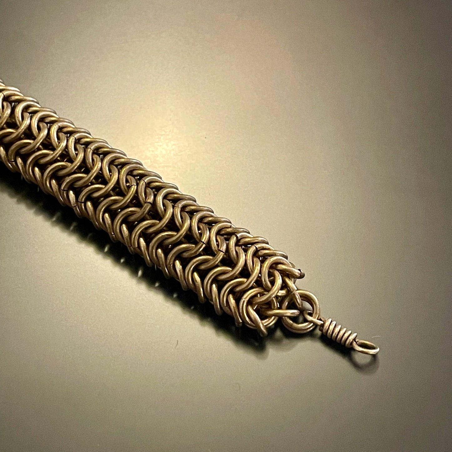 Samaka Round Linked Brass Bracelet