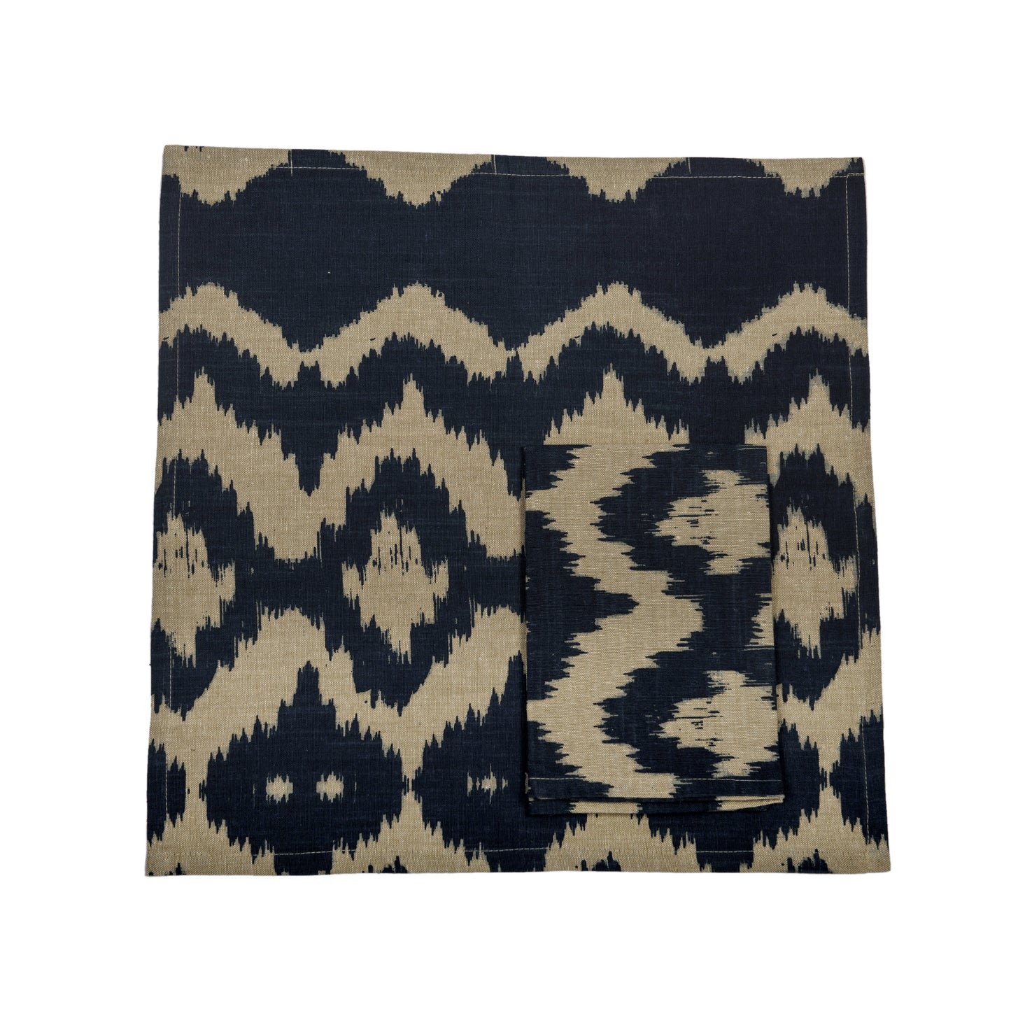 Ikat Cloth Napkins in navy