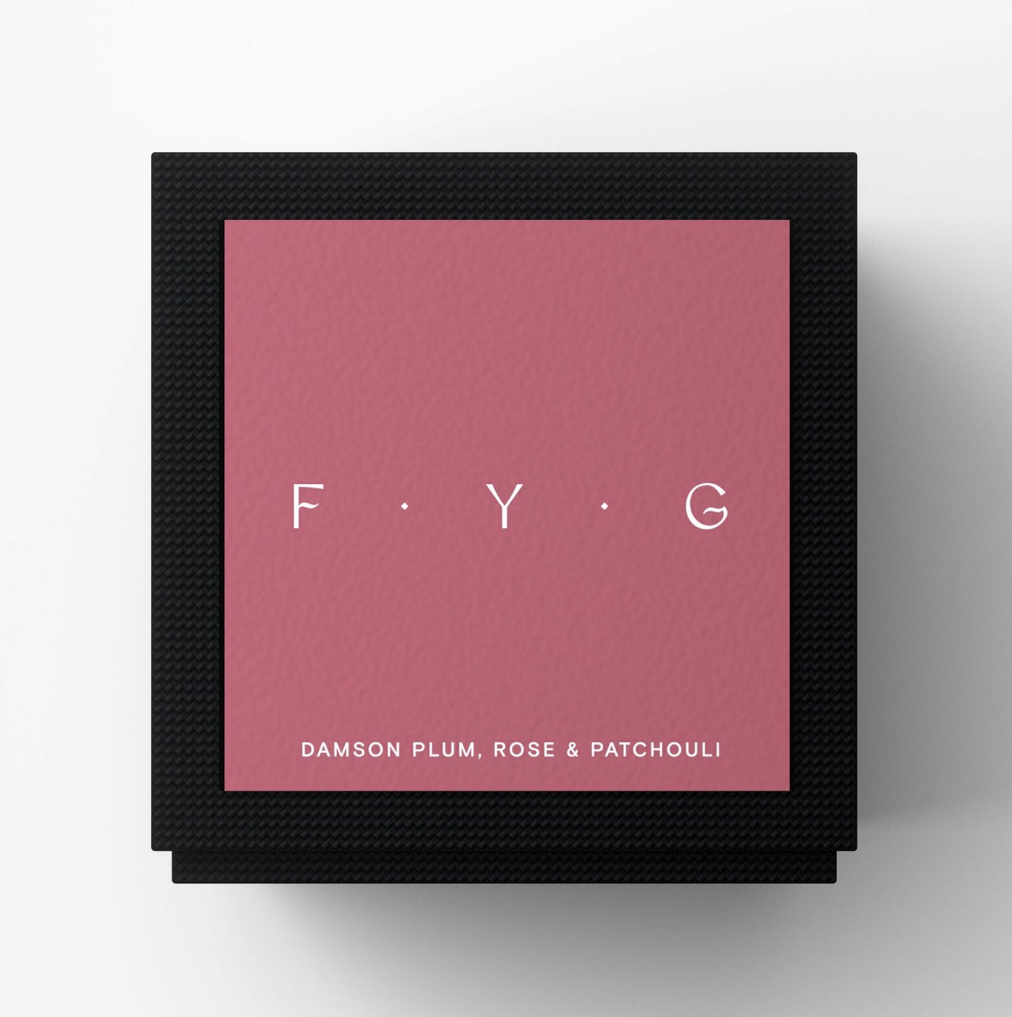 FYG Damson, Rose & Patchouli Candle in box