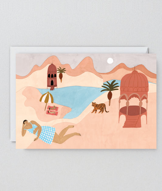 Desert Beach Art Card