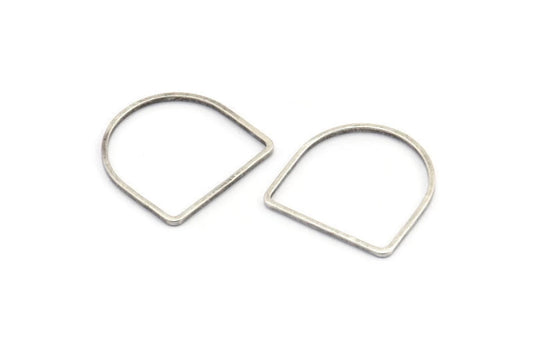 Irth Fine Silver-plated Brass D-shaped Ring