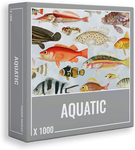 Aquatic Jigsaw Puzzle (1000 pieces) & Poster