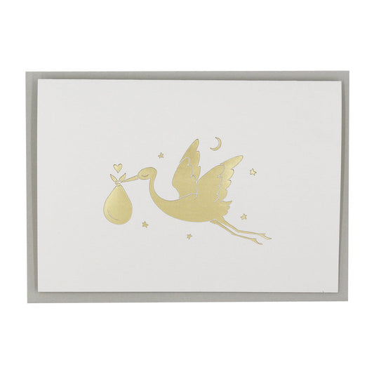 Stork New Baby Hot Foil Card