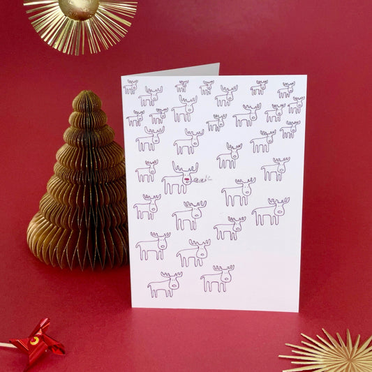 Rockin' Reindeer Card by Olivia Bishop