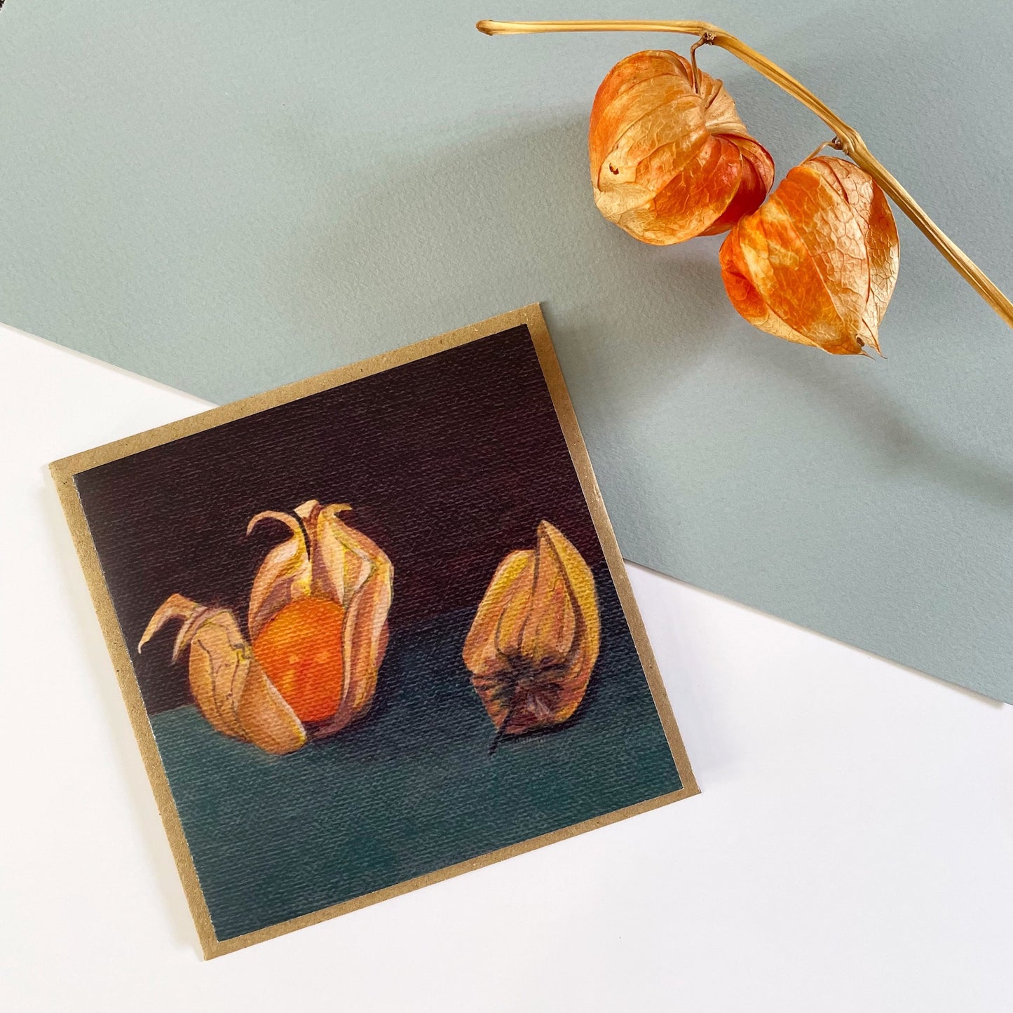 Still Life with Physalis Greetings Card