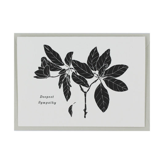 Letterpress Deepest Sympathy Card