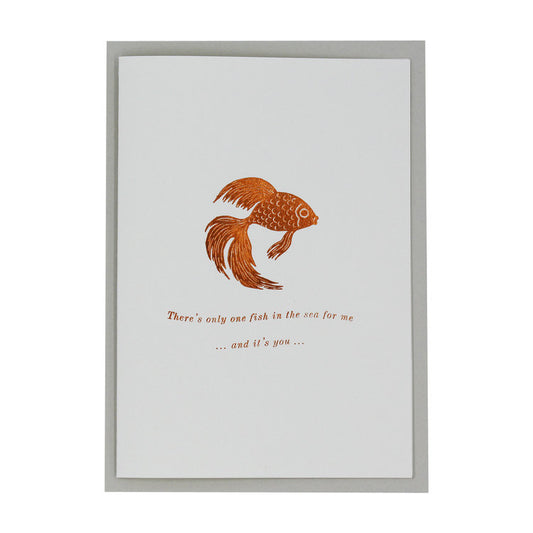 Fish in the Sea Letterpress Card