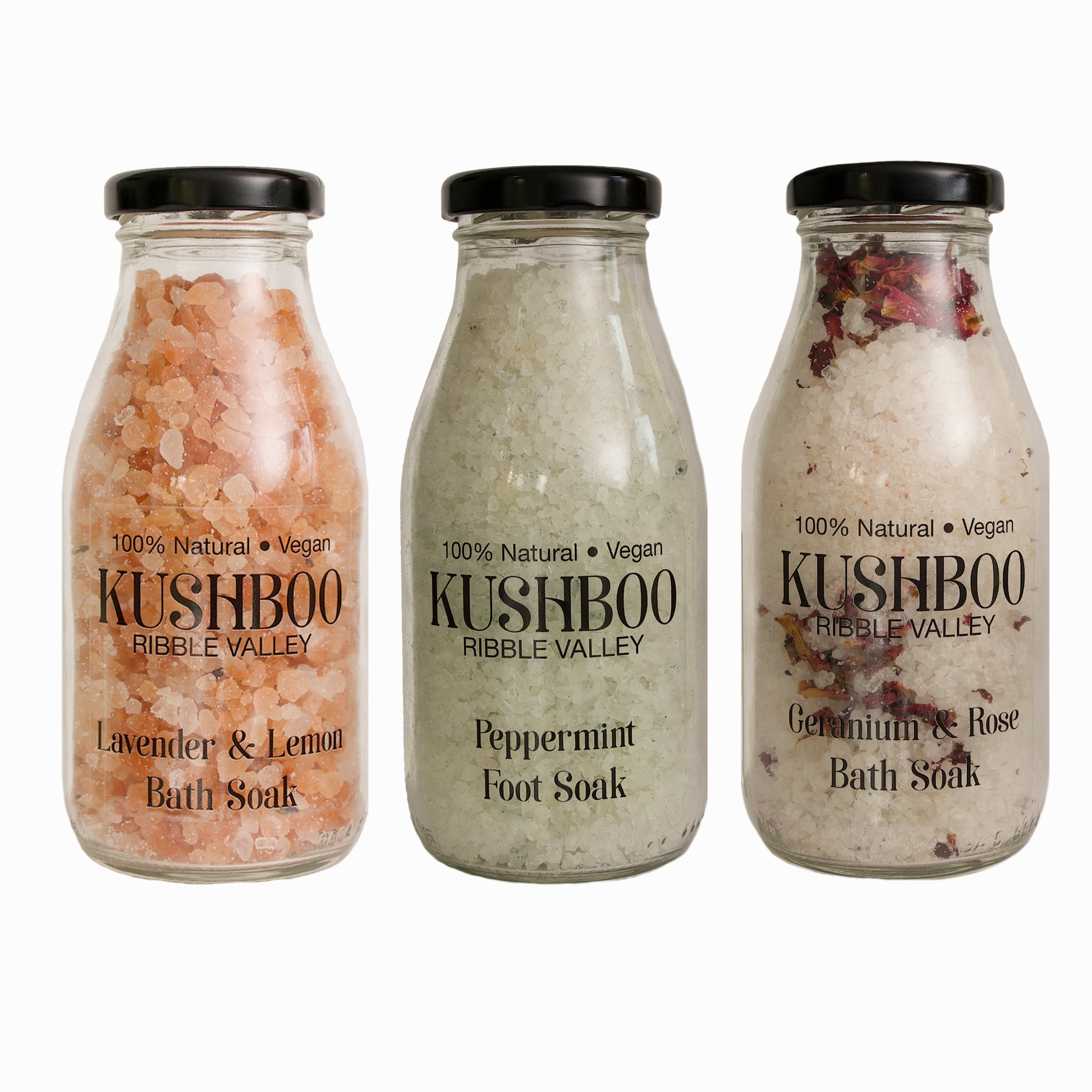 Kushboo Peppermint Foot Soak Milk Bottle