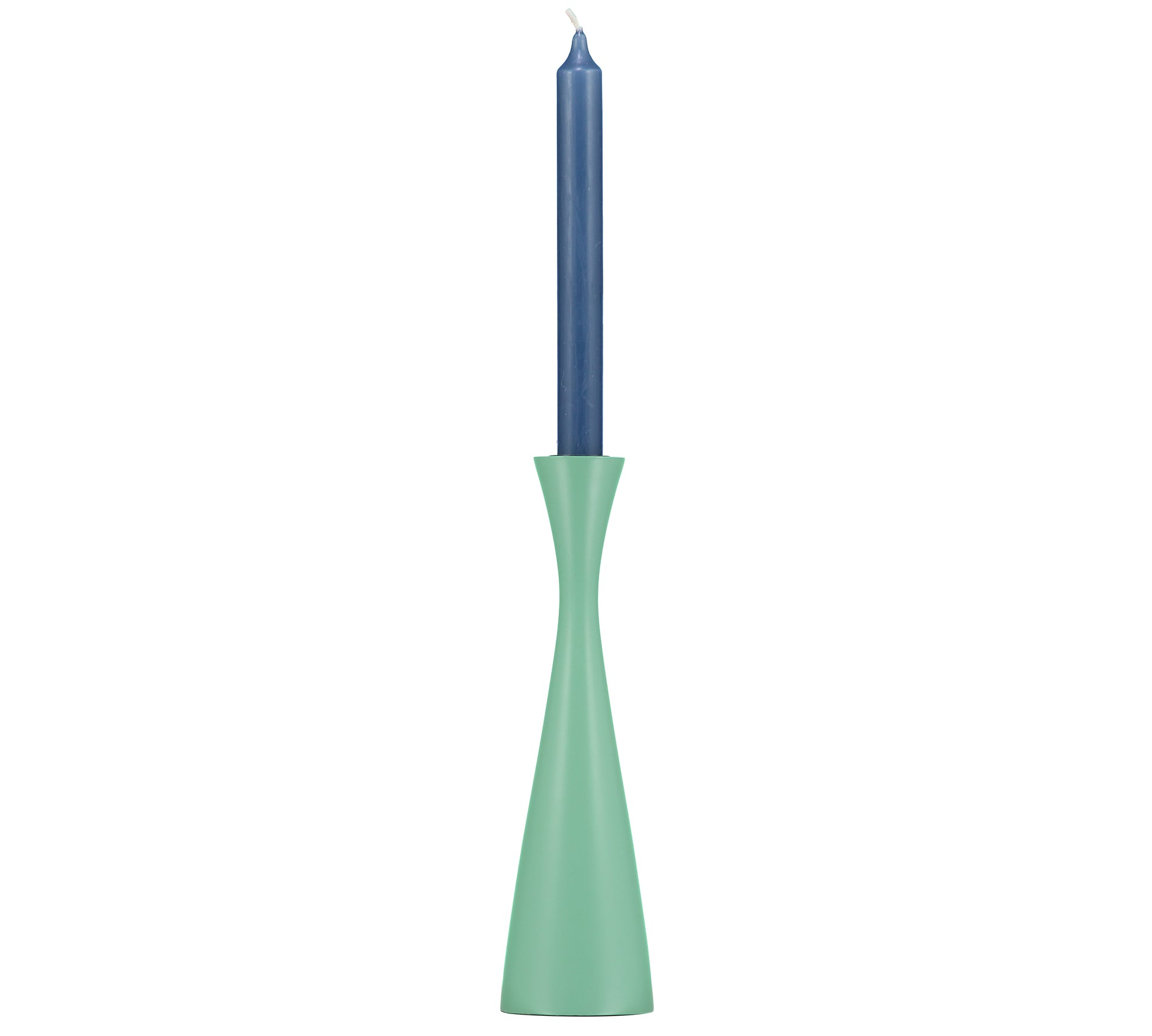 Tal Opaline Green Candleholder with candle