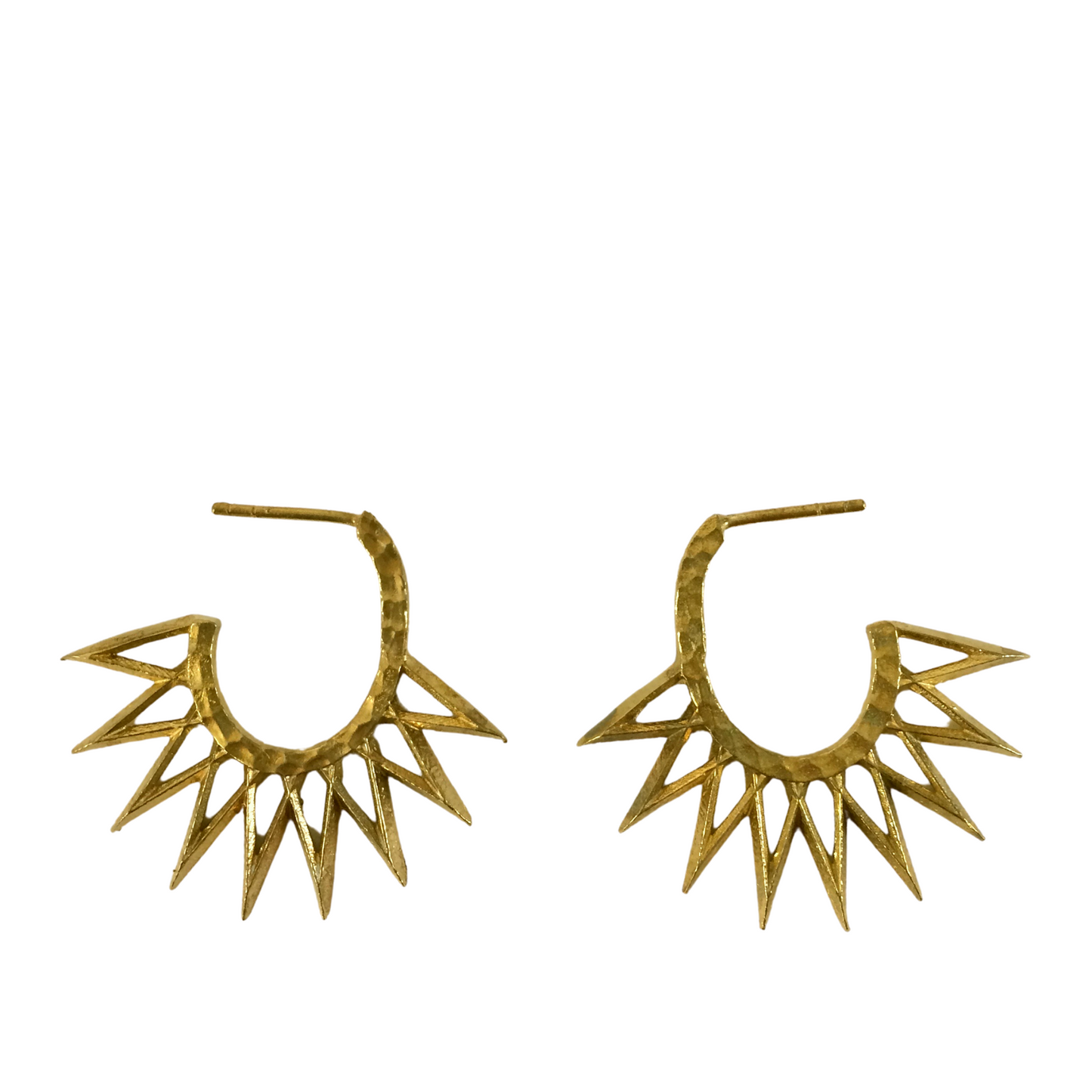 Irth Sunburst Brass Earrings