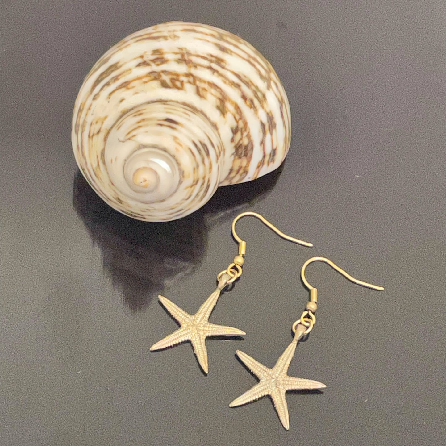 Irth Brass Starfish Drop Earrings