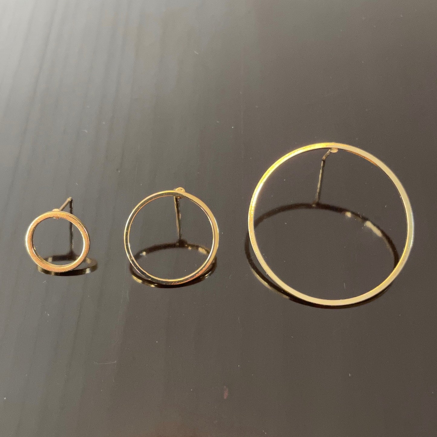 Irth Gold-plated Brass Circle Studs