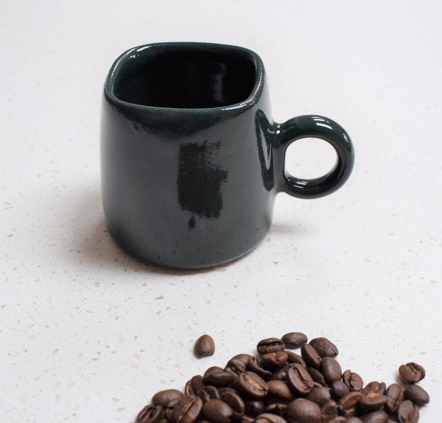 Kaapi Coffee Cup in Dark Forest Green