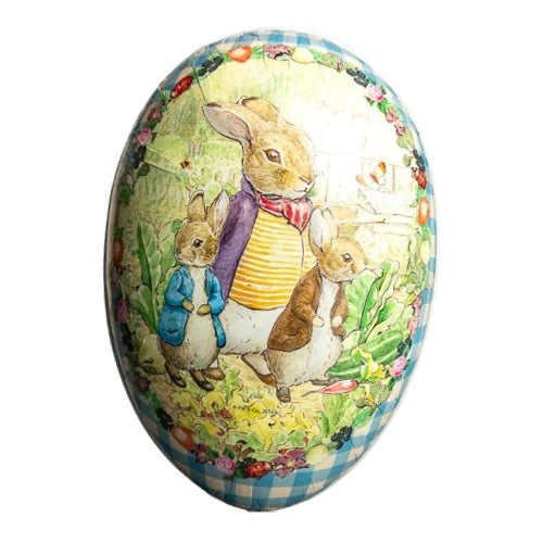 Mr Rabbit Beatrix Potter Papier Mache Fillable Easter Egg