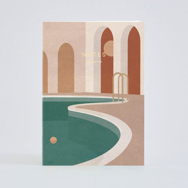 Pool Side Notes.notebook Pool with Arches A5 Notebook – Irth Designs