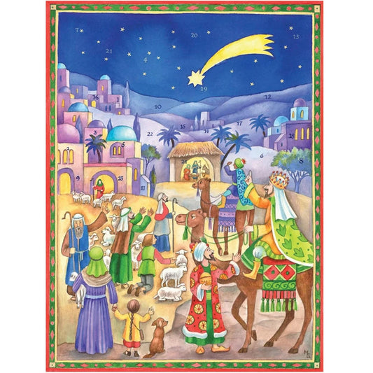 Large 3 Kings & the Nativity Advent Calendar