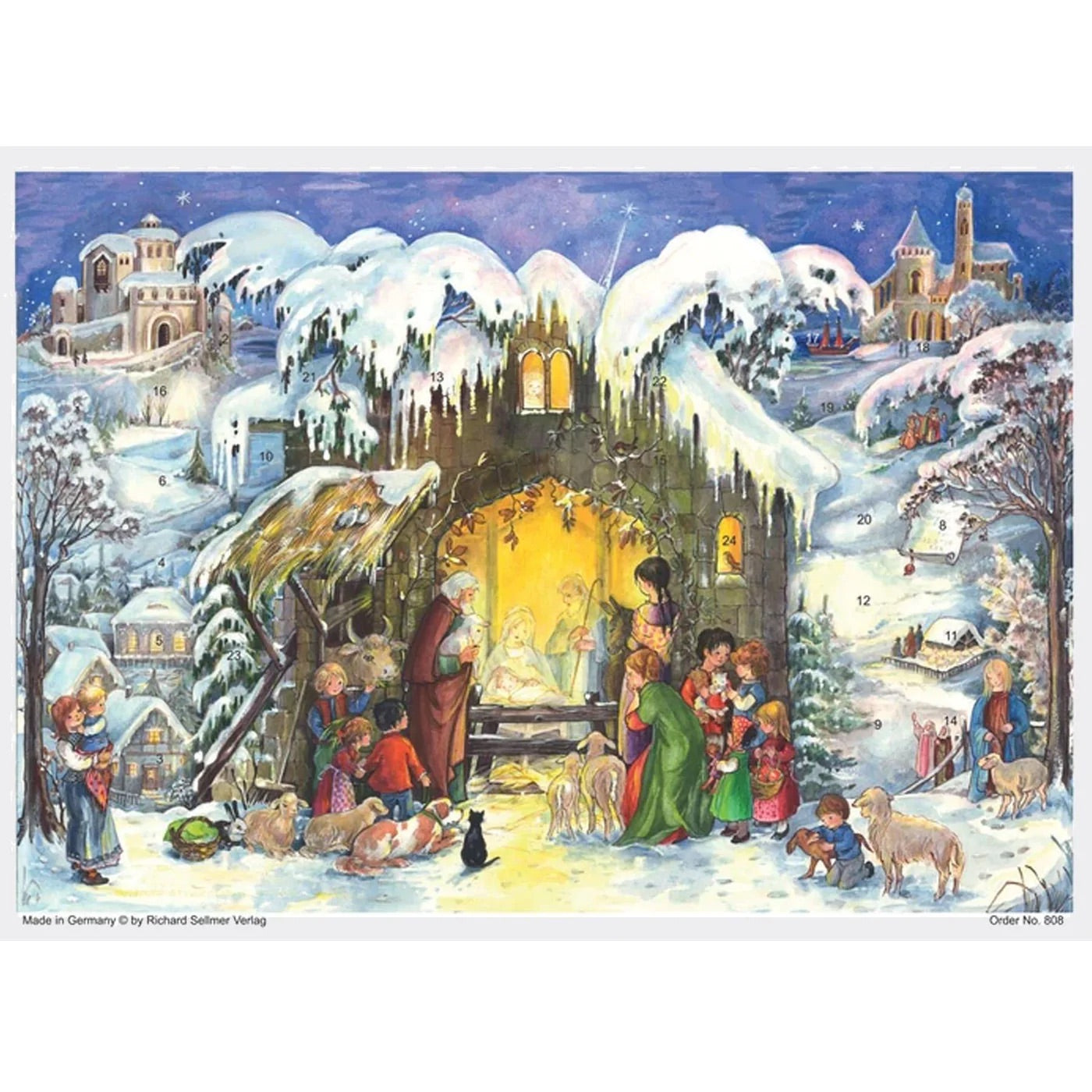 A4 Nativity Advent Calendar