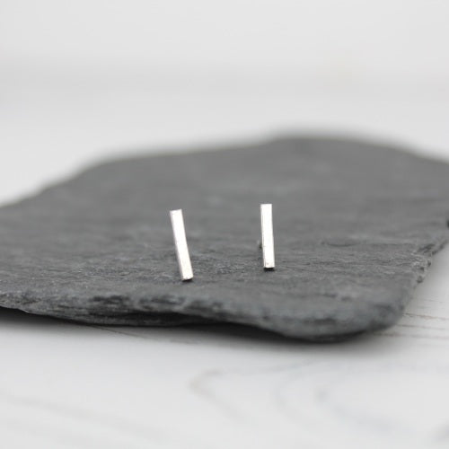 Sterling Silver Mini Stick Studs by Lucy Kemp